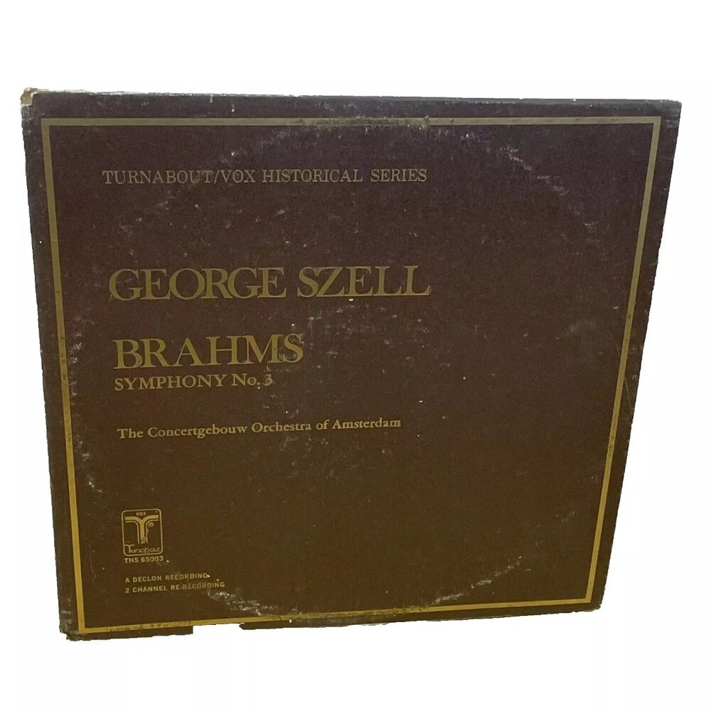 Symphony No. 3 In F Major, Op. 90 (Vinyl, 1974) Turnabout THS 65003 VG+ LP Recor